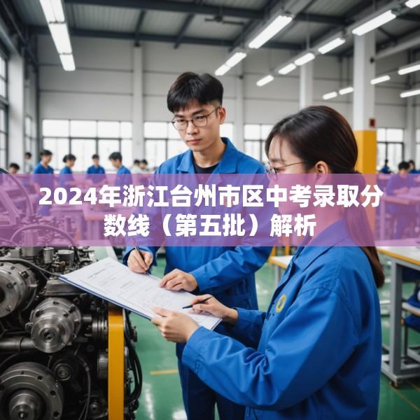 2024年浙江台州市区中考录取分数线（第五批）解析