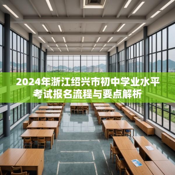 2024年浙江绍兴市初中学业水平考试报名流程与要点解析