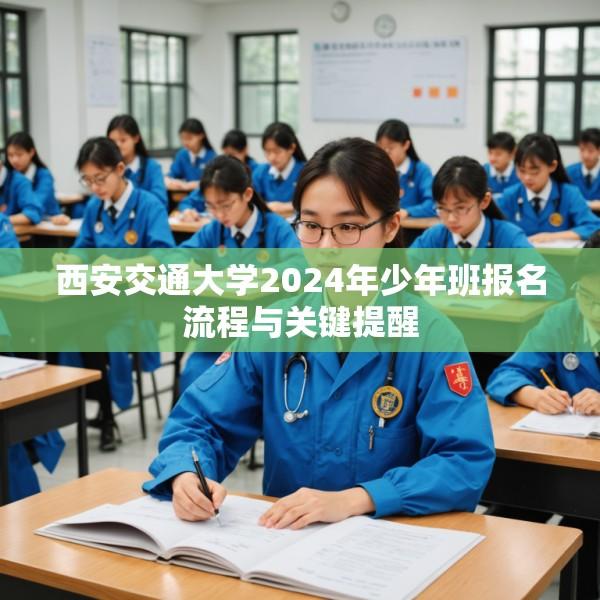 西安交通大学2024年少年班报名流程与关键提醒