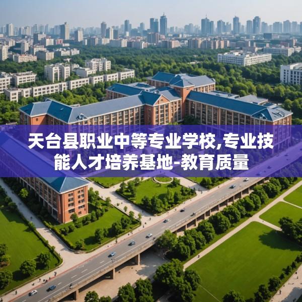 天台县职业中等专业学校,专业技能人才培养基地-教育质量
